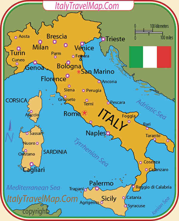 Italy Country Map